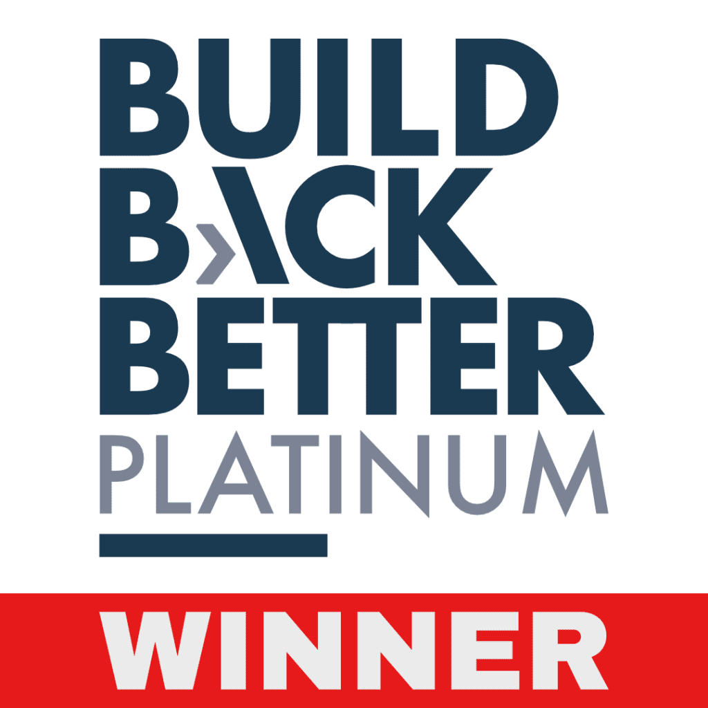 Build Back Better Platinum Winner